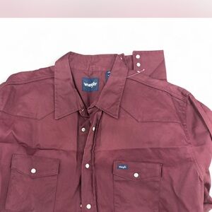 Wrangler Men's Maroon Shirt Jacket